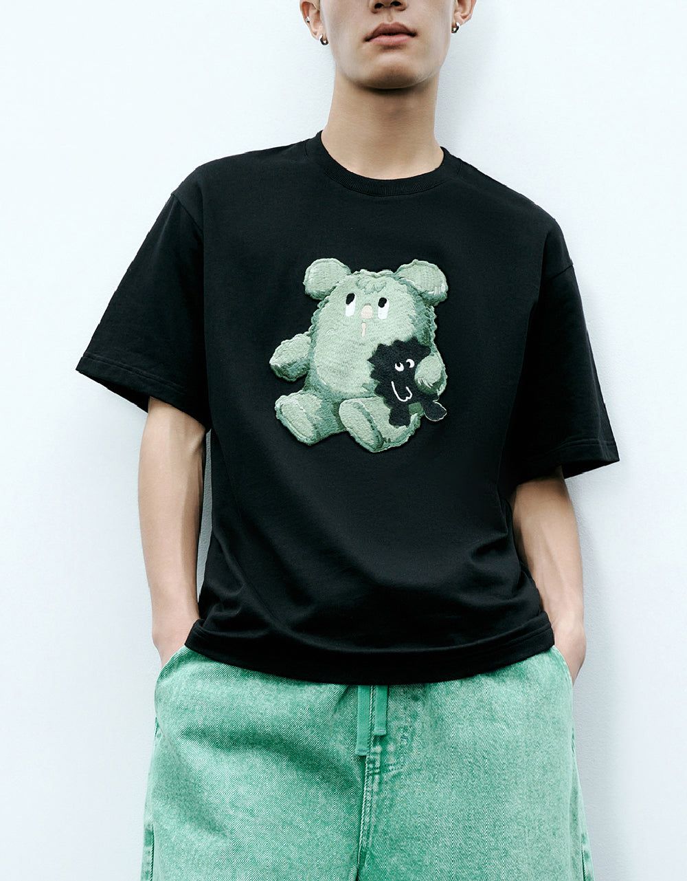 Monster Printed Crew Neck T-Shirt sold by Urban Revivo product image thumbnail 2