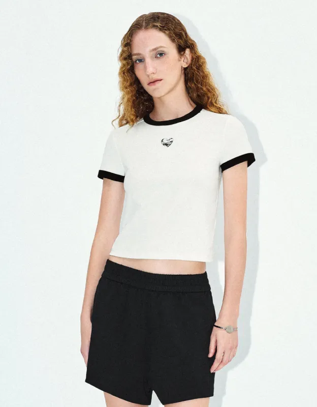 Printed Crew Neck Straight T-Shirt sold by Urban Revivo