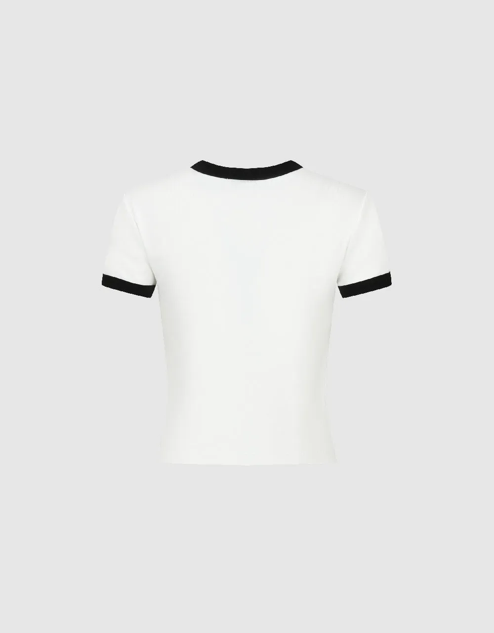 Printed Crew Neck Straight T-Shirt sold by Urban Revivo product image thumbnail 5