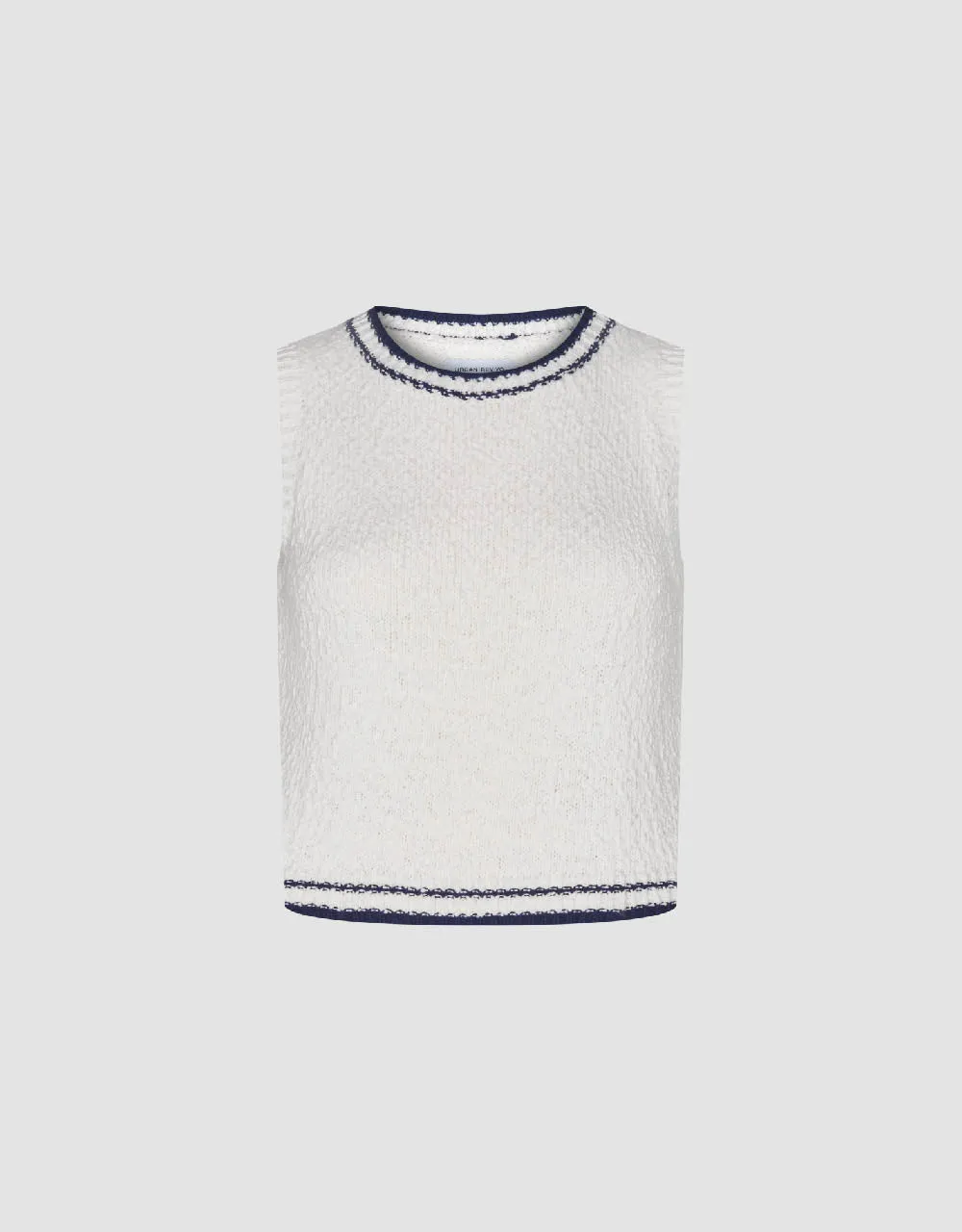 Crew Neck Knitted Tank Top sold by Urban Revivo