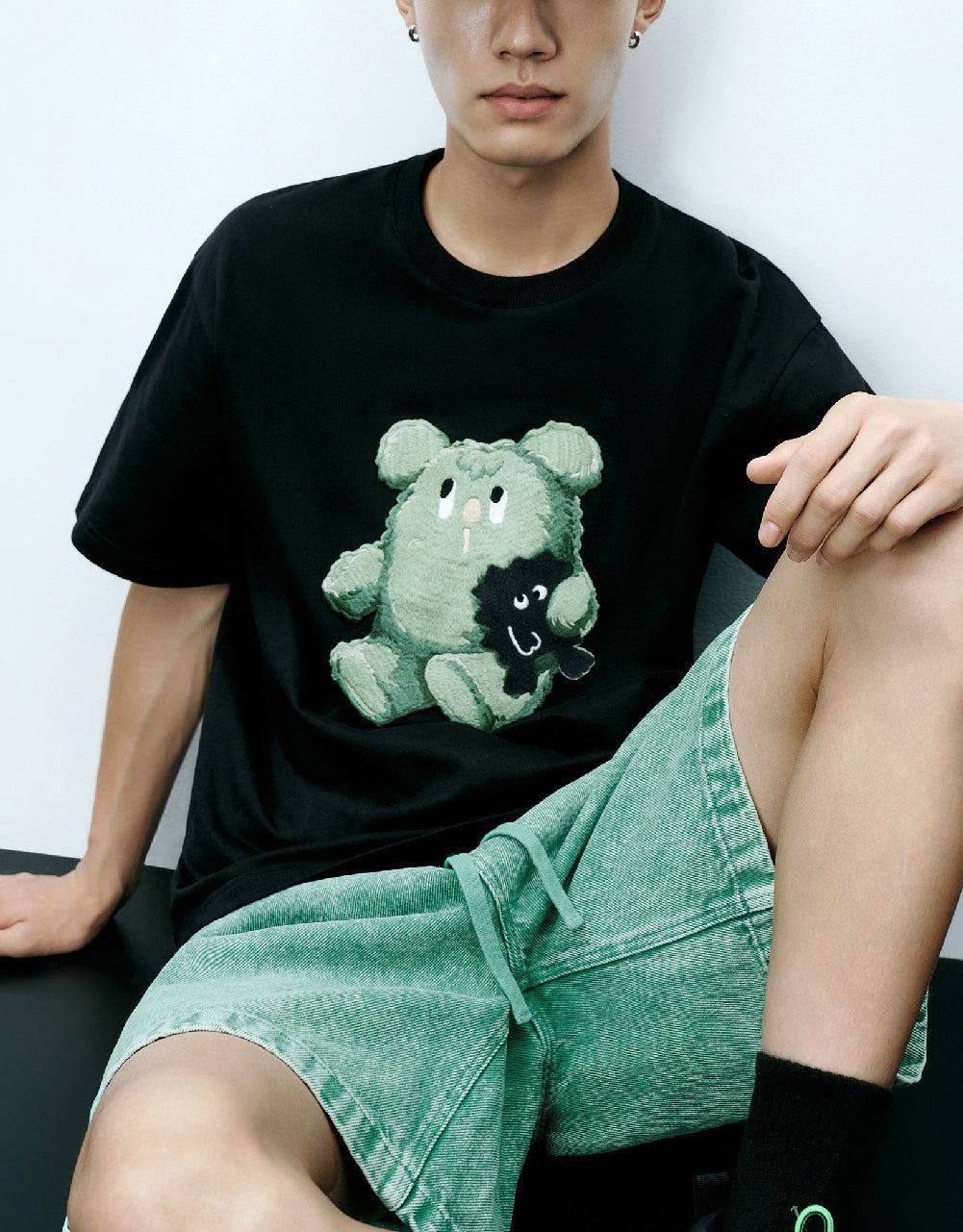 Monster Printed Crew Neck T-Shirt sold by Urban Revivo product image thumbnail 3