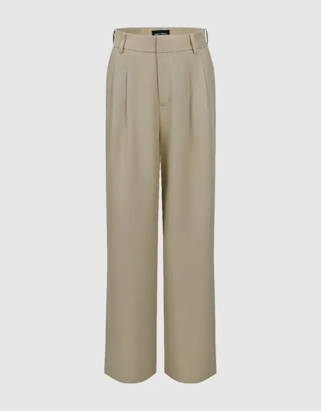 Loose Straight Pants sold by Urban Revivo