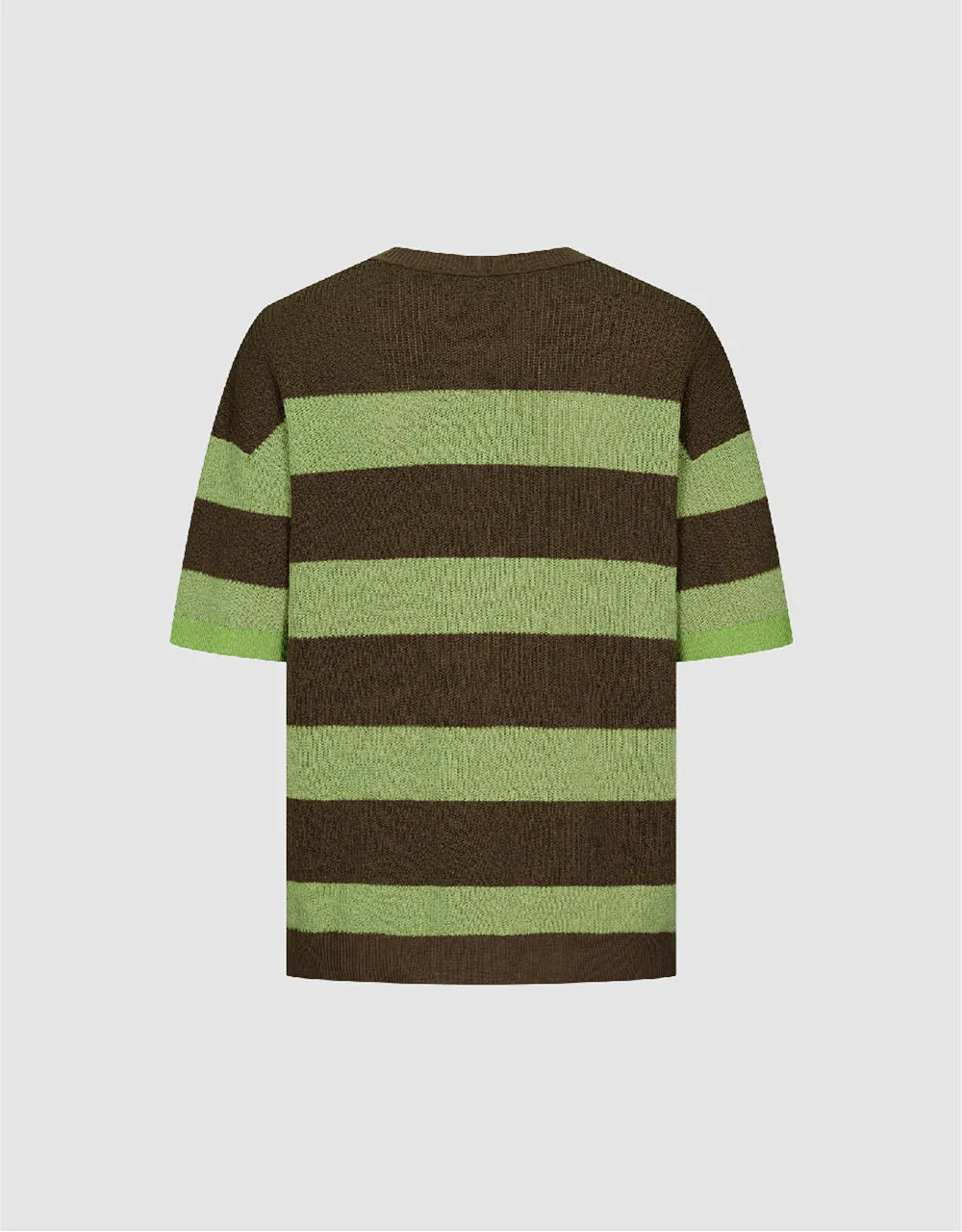 Striped Crew Neck Knitted T-Shirt sold by Urban Revivo product image thumbnail 5