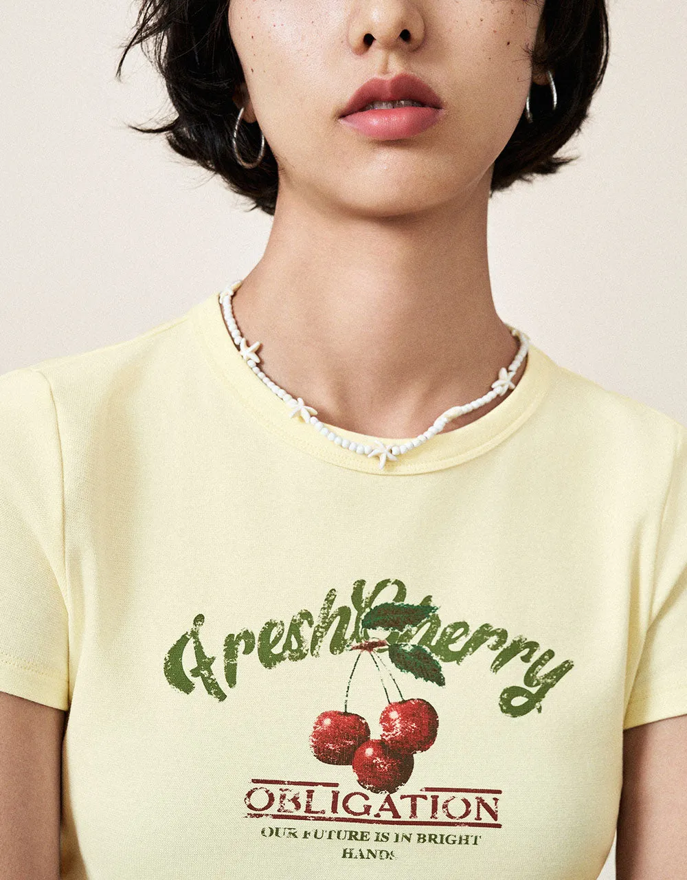 Printed Crew Neck T-Shirt sold by Urban Revivo product image thumbnail 4