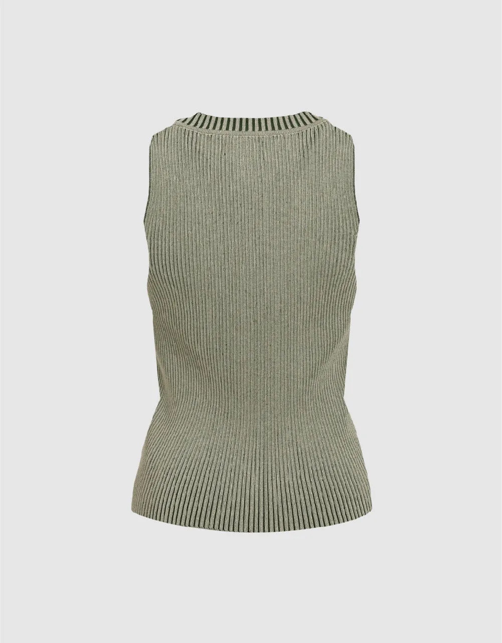 Crew Neck Knitted Tank Top sold by Urban Revivo product image thumbnail 5
