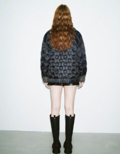 Tweed Trim Straight Down Jacket sold by Urban Revivo