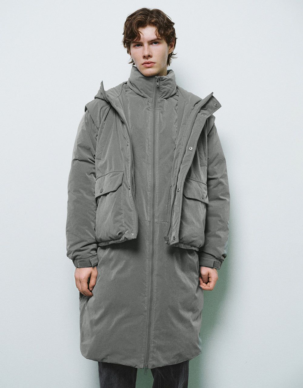 Oversized Hooded Down Jacket sold by Urban Revivo