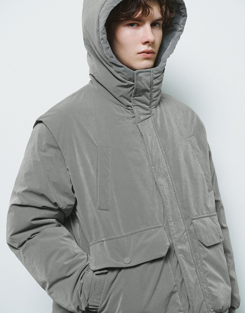 Oversized Hooded Down Jacket sold by Urban Revivo product image thumbnail 5