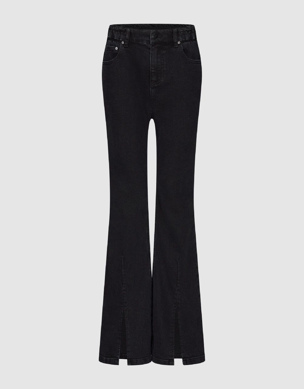 Split Hem Flare Jeans sold by Urban Revivo