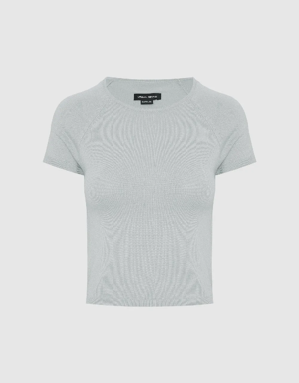 Skinny Crew Neck Knitted T-Shirt sold by Urban Revivo product image thumbnail 2