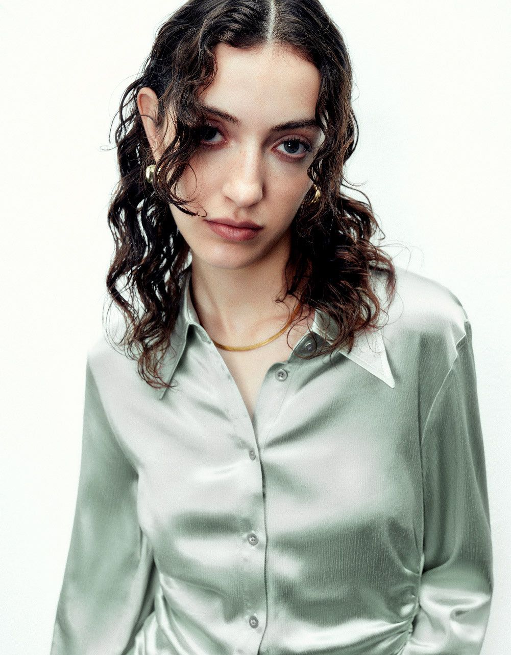 Silk Effect Butterfly Sleeve Shirt sold by Urban Revivo product image thumbnail 5