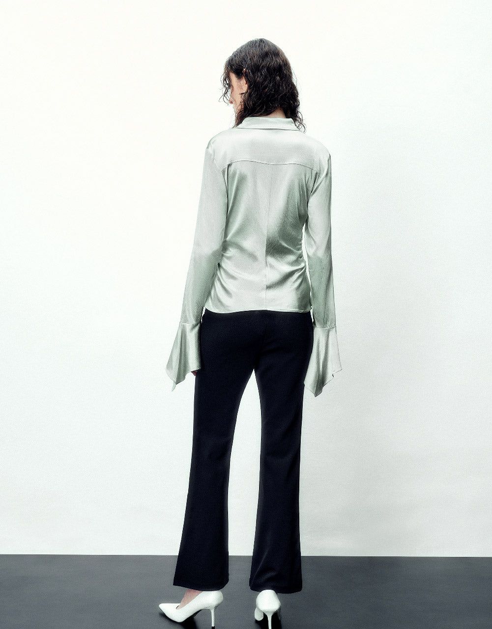 Silk Effect Butterfly Sleeve Shirt sold by Urban Revivo product image thumbnail 4