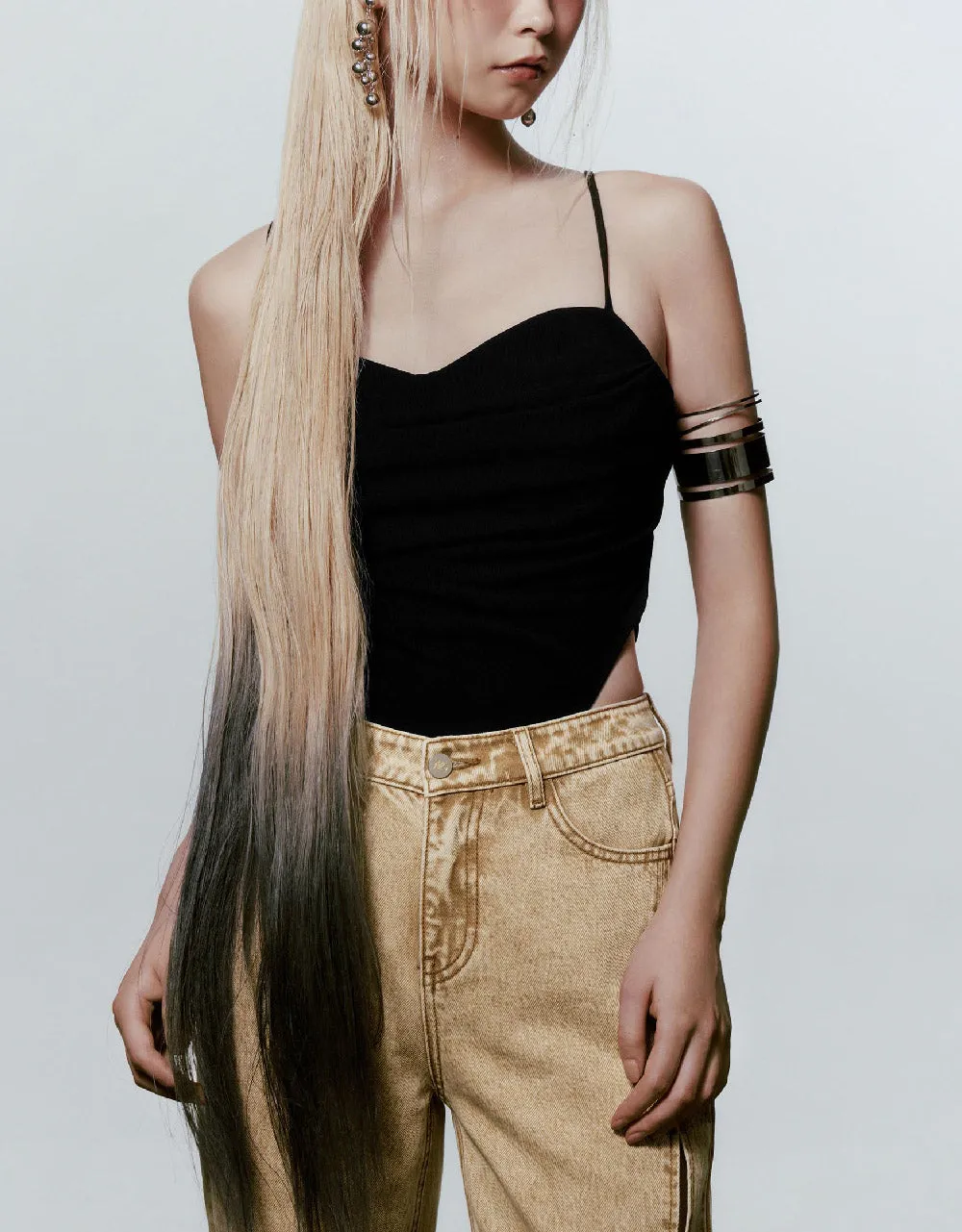 Off-Shoulder Cami Bodysuit sold by Urban Revivo product image thumbnail 2