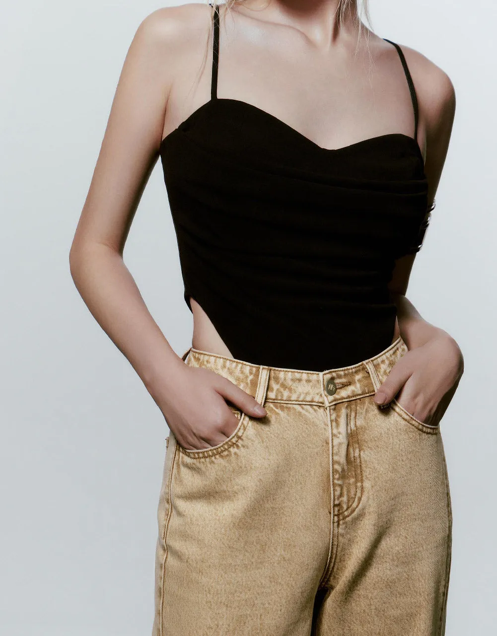 Off-Shoulder Cami Bodysuit sold by Urban Revivo product image thumbnail 5