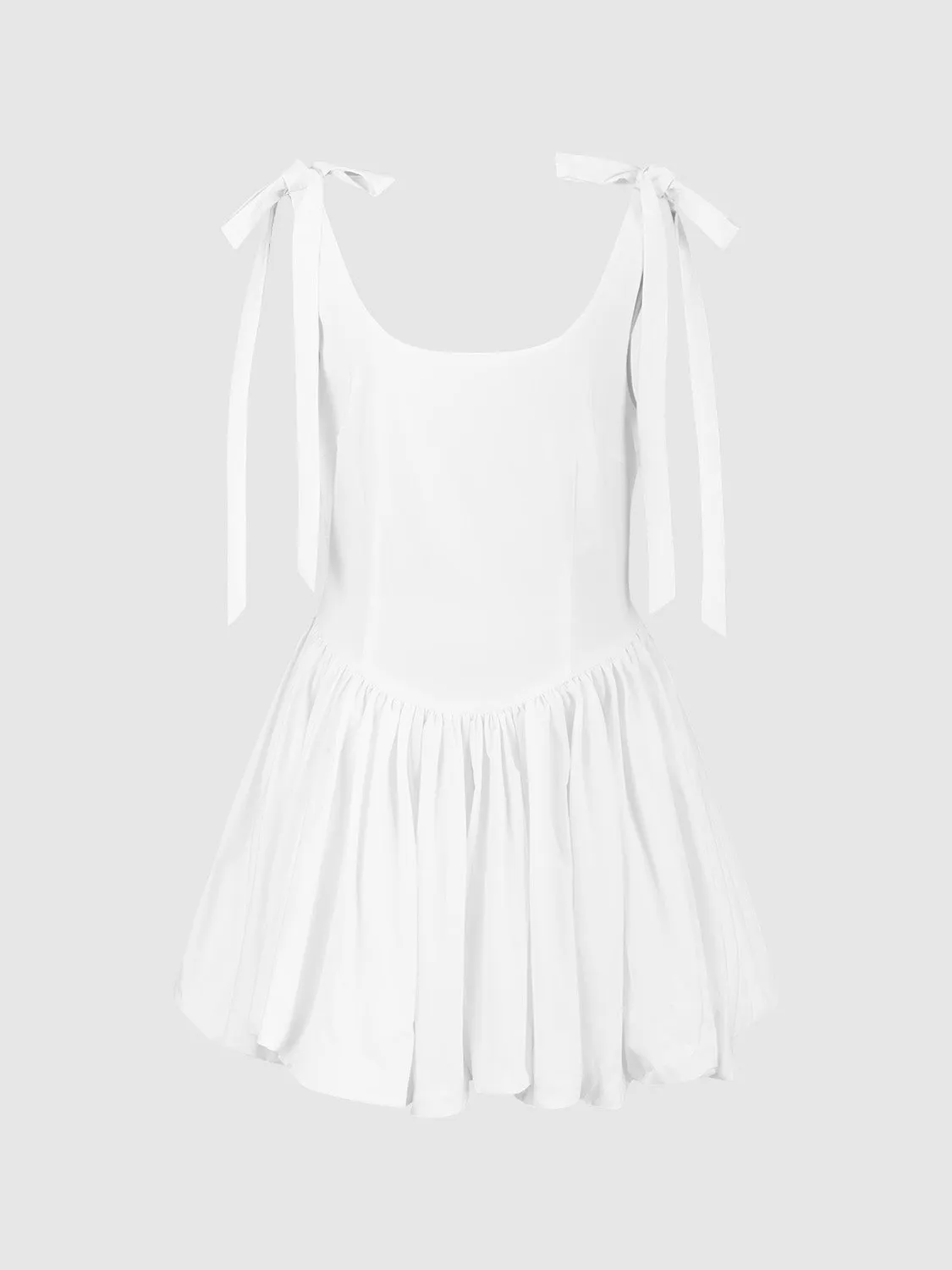 Bubble Hem U Neck A-Line Dress sold by Urban Revivo product image thumbnail 2