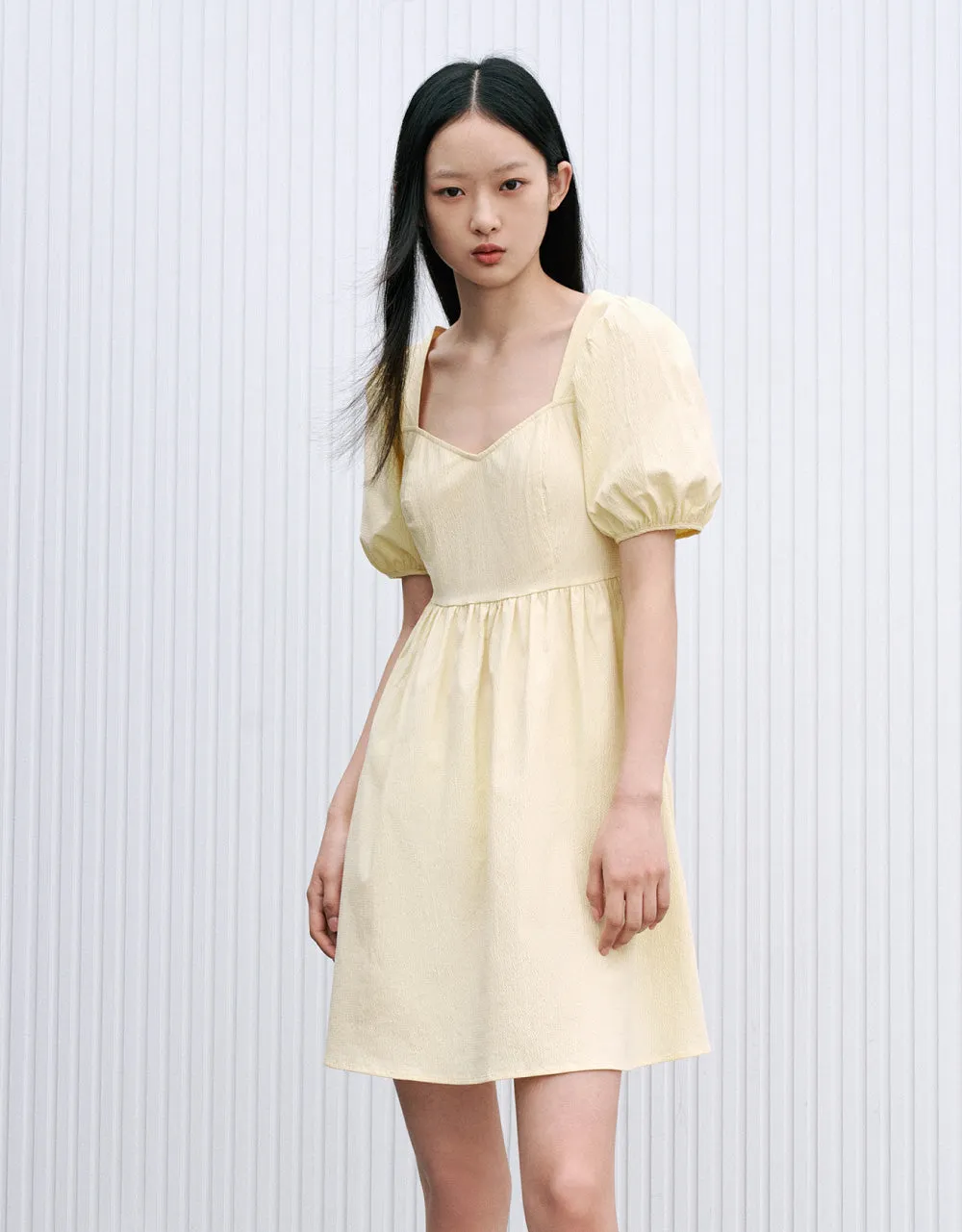 V-Neck A-Line Dress sold by Urban Revivo