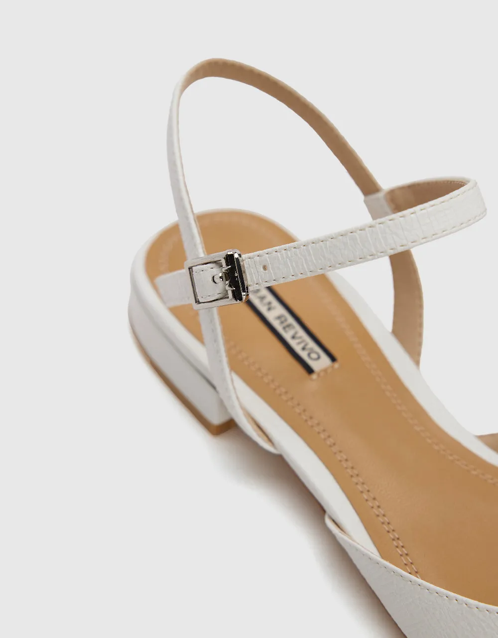 Rhinestone Buckle Décor Pointed Toe Slingbacks sold by Urban Revivo product image thumbnail 5