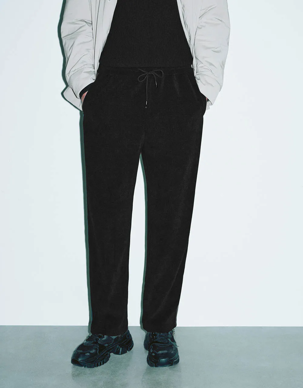 Drawstring Waist Wide-Leg Pants sold by Urban Revivo product image thumbnail 4