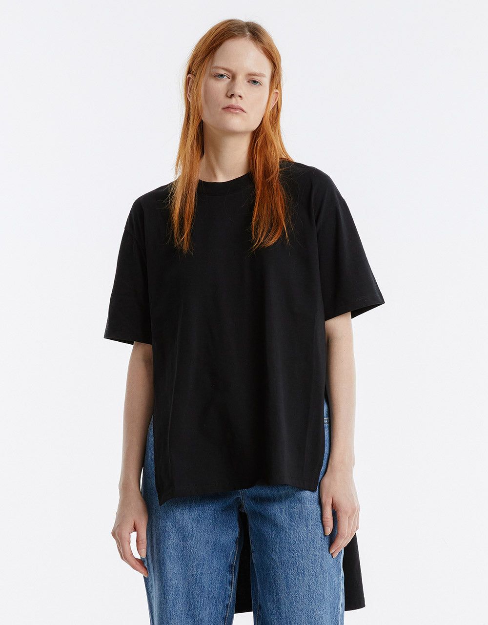 Asymmetrical Hem T-Shirt sold by Urban Revivo