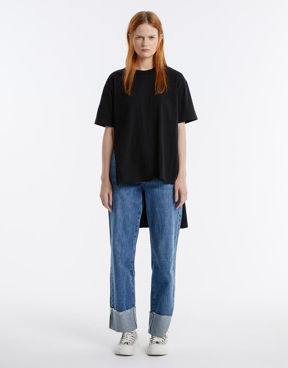 Asymmetrical Hem T-Shirt sold by Urban Revivo product image thumbnail 5