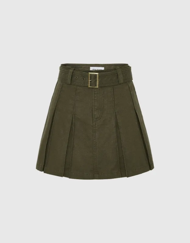 Pleated Mini A-Line Skirt sold by Urban Revivo