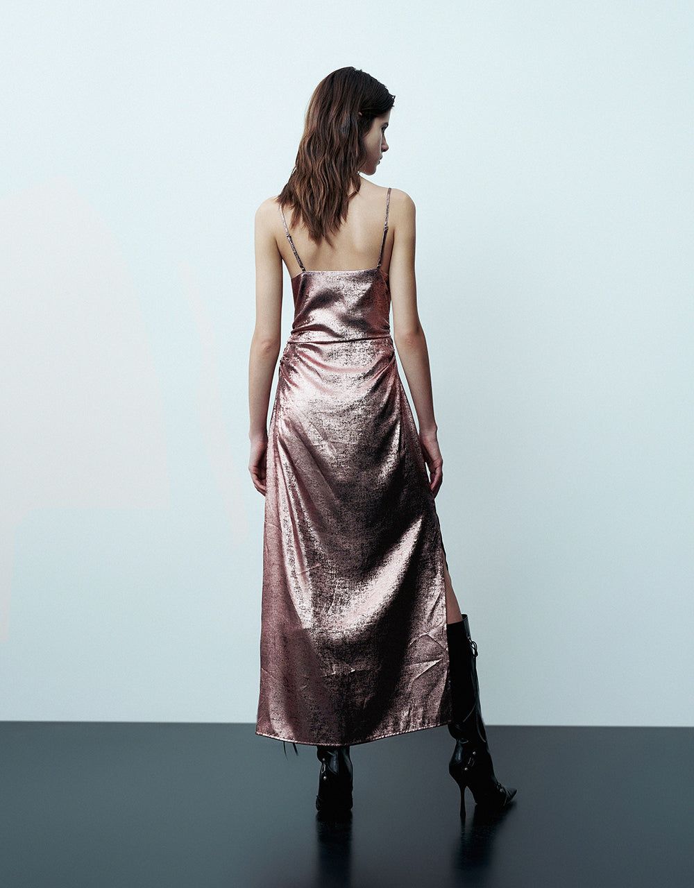 Off-Shoulder Skinny Cami Dress sold by Urban Revivo product image thumbnail 3