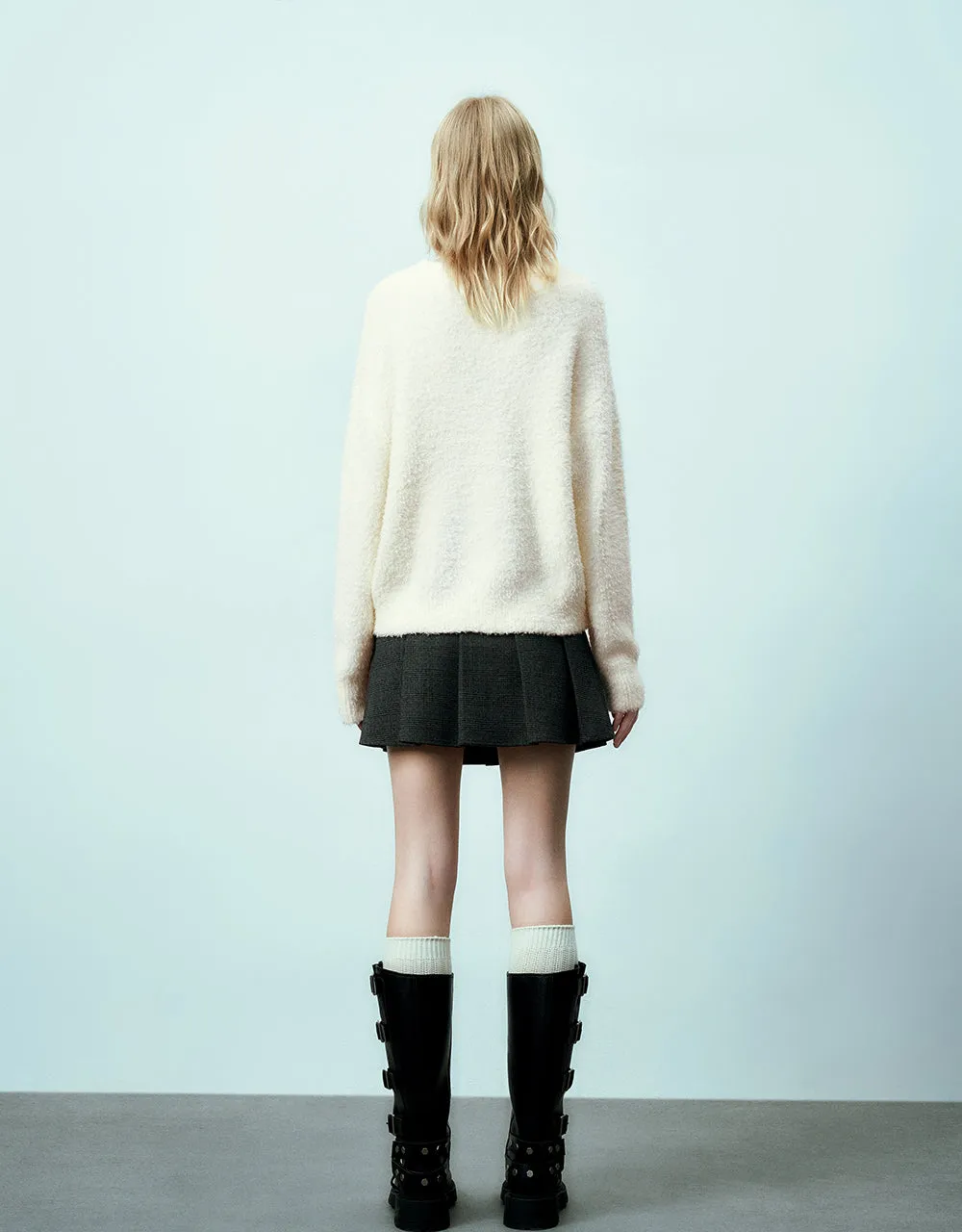 Crew Neck Loose Sweater sold by Urban Revivo product image thumbnail 5