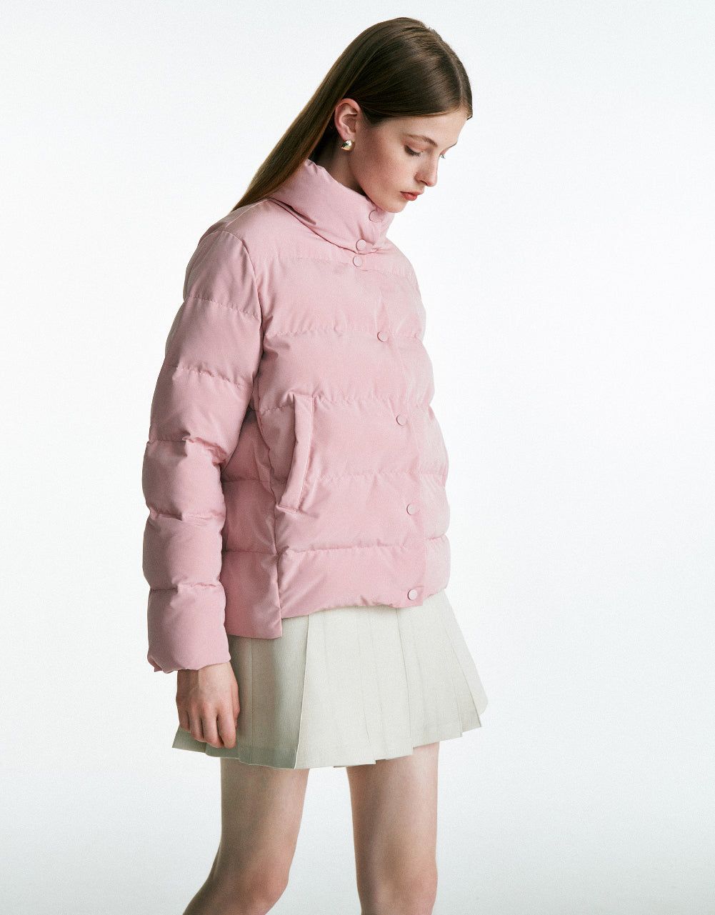 Stand Collar Padded Coat sold by Urban Revivo product image thumbnail 3