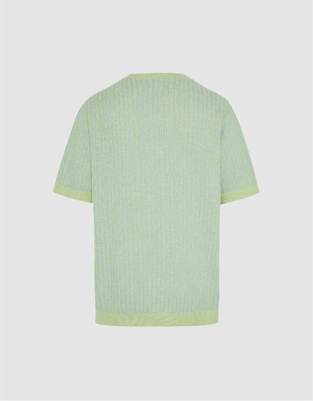 Textured Crew Neck Knitted T-Shirt sold by Urban Revivo product image thumbnail 5