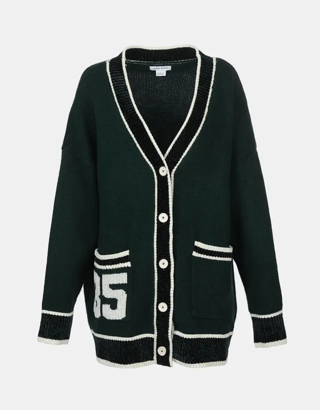 Contrast Trim Button Up Cardigan sold by Urban Revivo