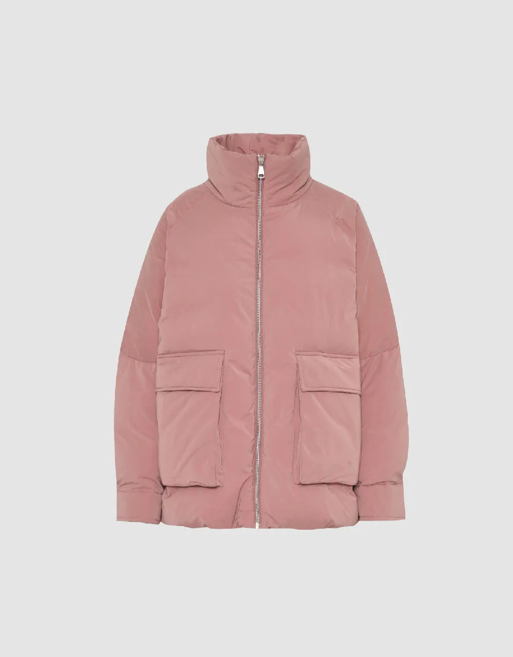 Zipper Front Padded Coat With Pockets sold by Urban Revivo product image thumbnail 2