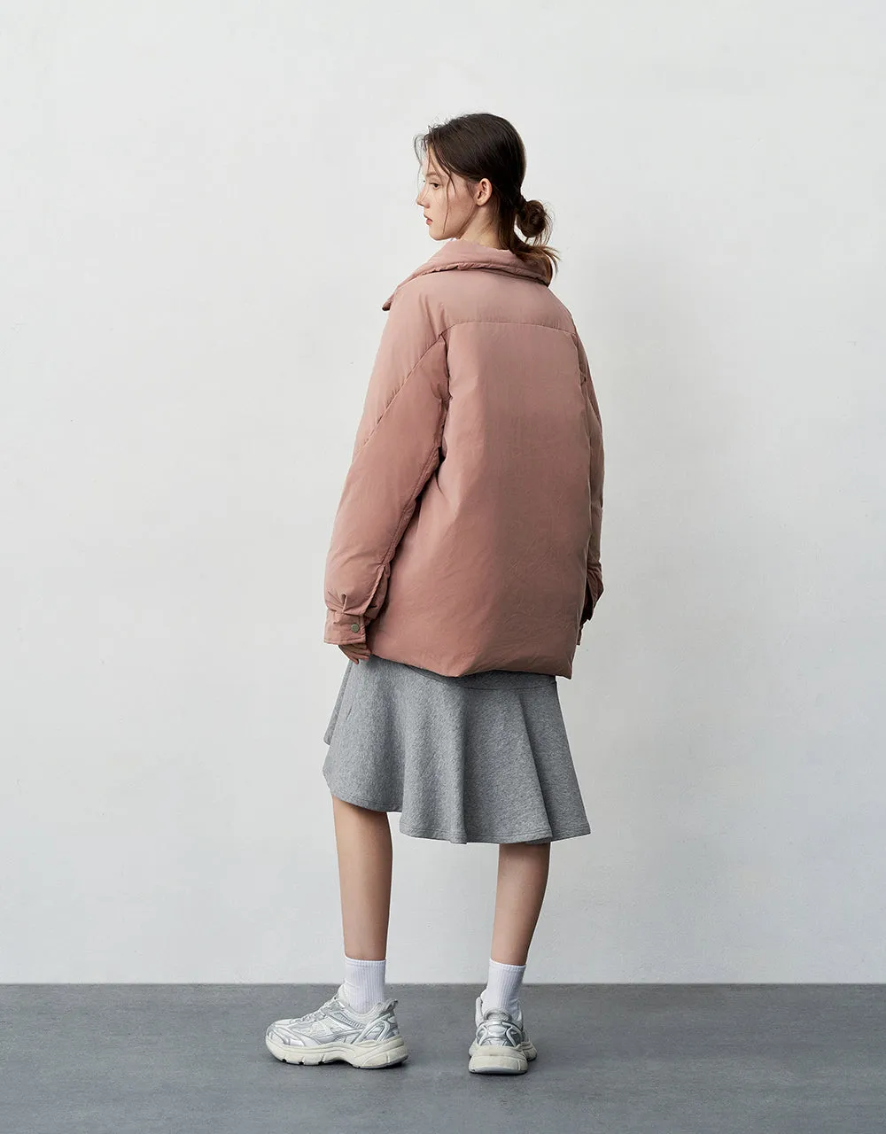 Zipper Front Padded Coat With Pockets sold by Urban Revivo product image thumbnail 4