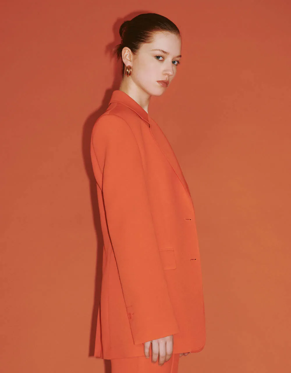 Notch Lapel Straight Blazer sold by Urban Revivo product image thumbnail 3