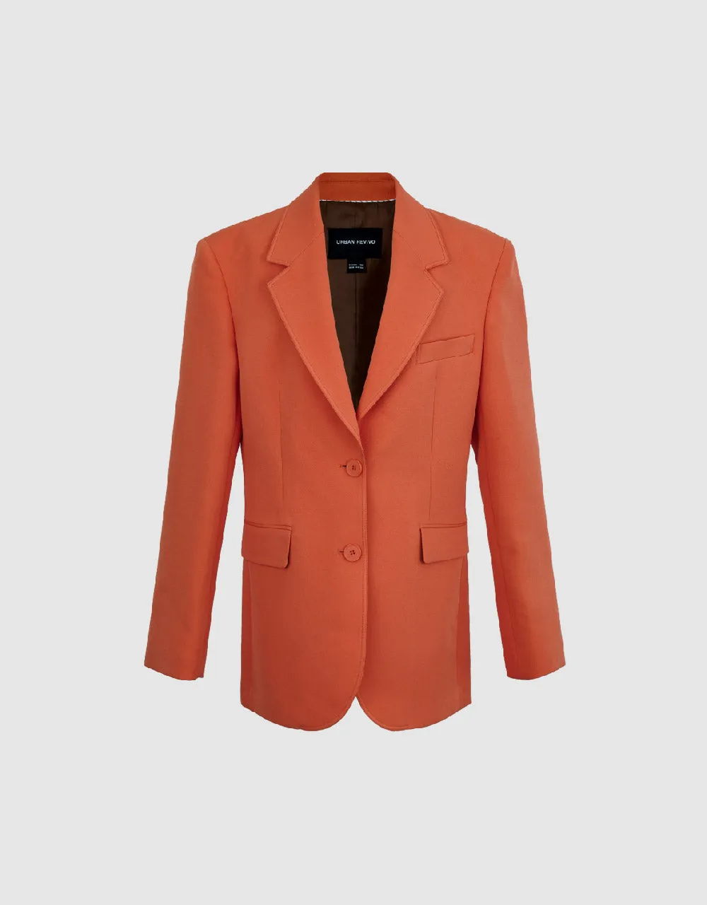 Notch Lapel Straight Blazer sold by Urban Revivo product image thumbnail 2