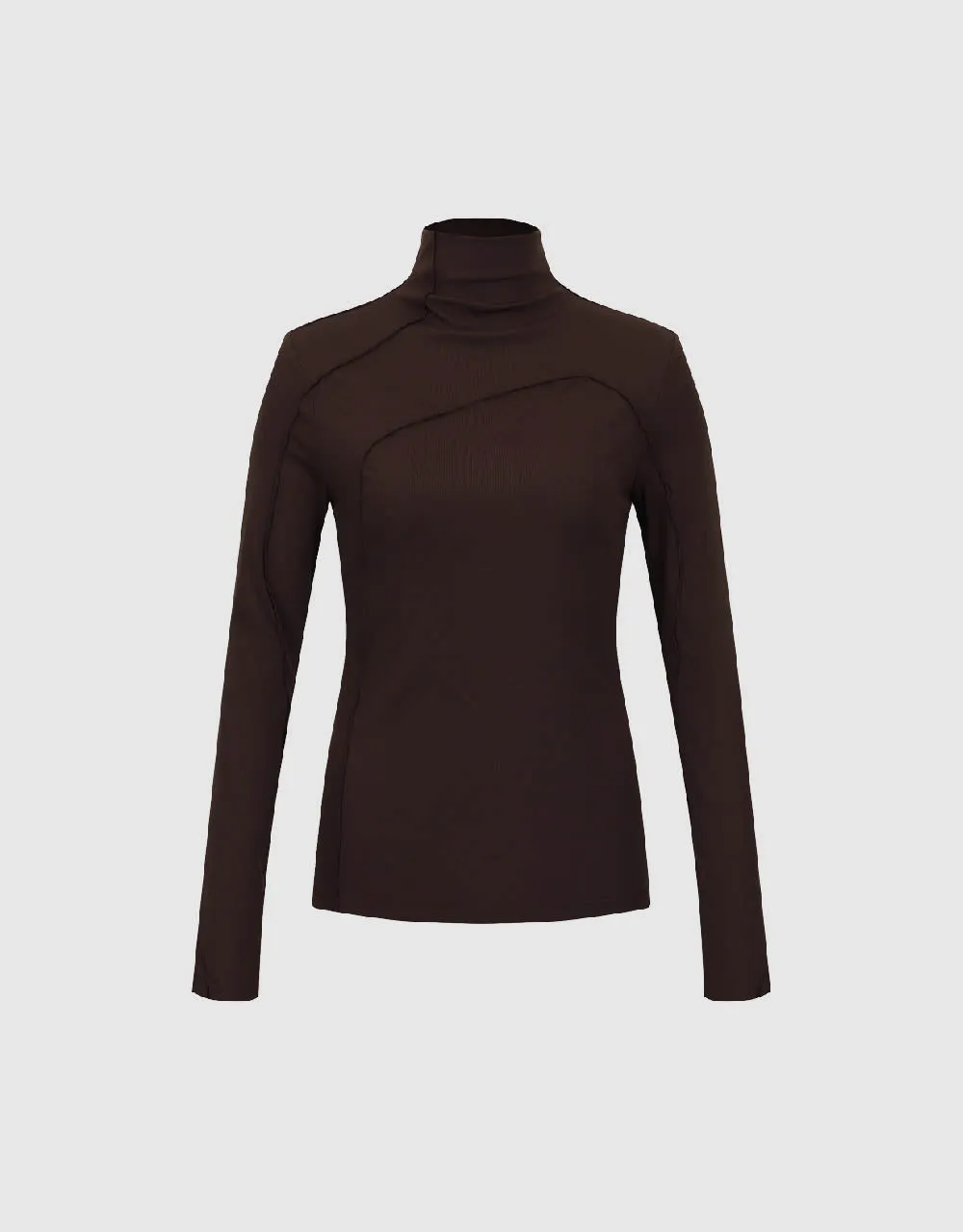 Turtle Neck Skinny T-Shirt sold by Urban Revivo product image thumbnail 2