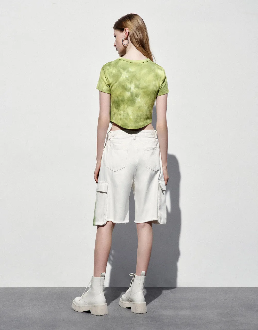 Printed Crew Neck Skinny T-Shirt sold by Urban Revivo product image thumbnail 4