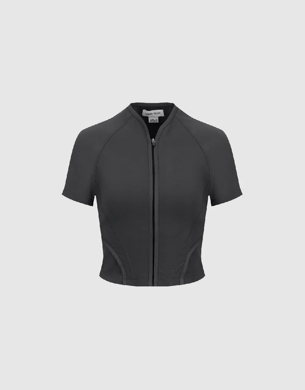 Zipper Front Straight Shirt sold by Urban Revivo product image thumbnail 2