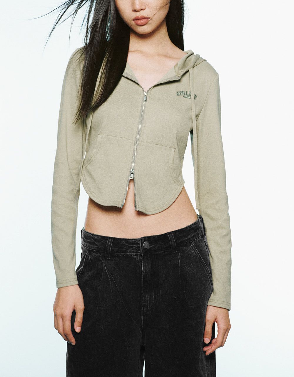 Zipper Front Knitted Jacket sold by Urban Revivo product image thumbnail 2