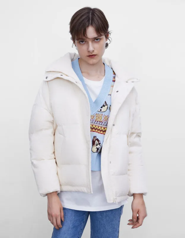 Textured Down Coat sold by Urban Revivo