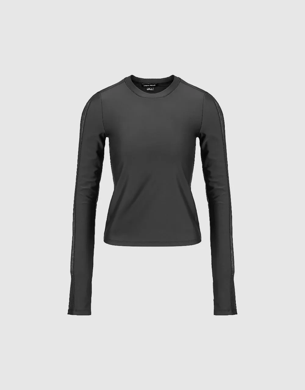 Crew Neck Straight T-Shirt sold by Urban Revivo product image thumbnail 2