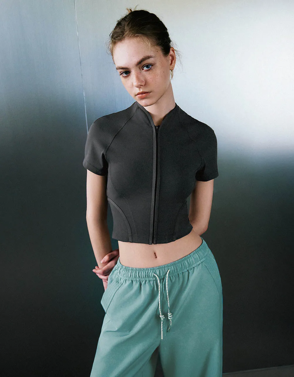 Zipper Front Straight Shirt sold by Urban Revivo product image thumbnail 3