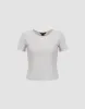 Crew Neck Skinny T-Shirt sold by Urban Revivo