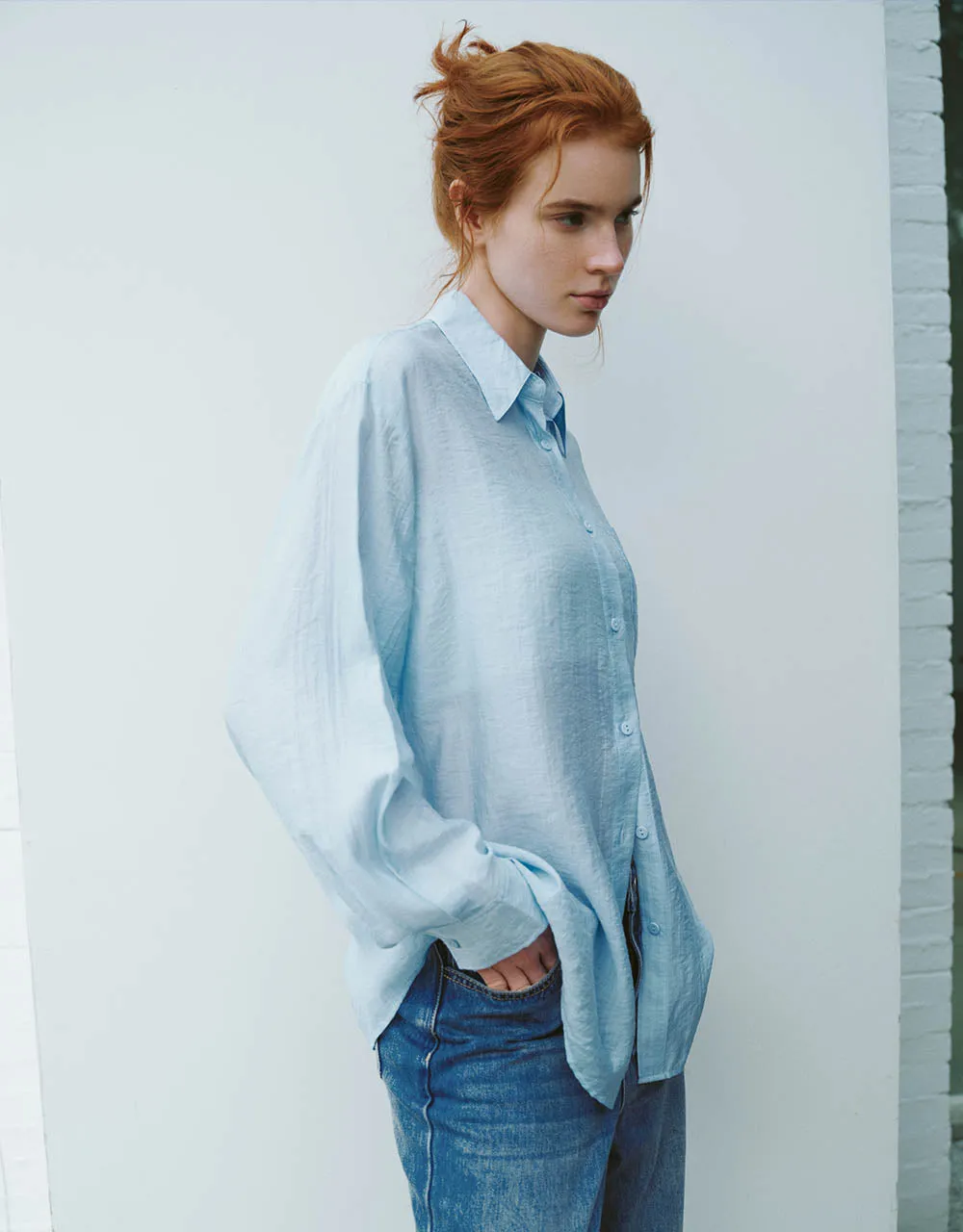 Button Up Straight Shirt sold by Urban Revivo product image thumbnail 3