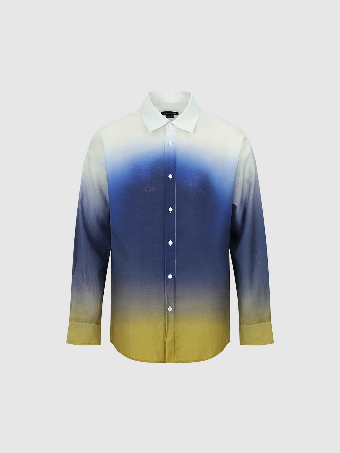 Gradient Button Up Loose Shirt sold by Urban Revivo product image thumbnail 2