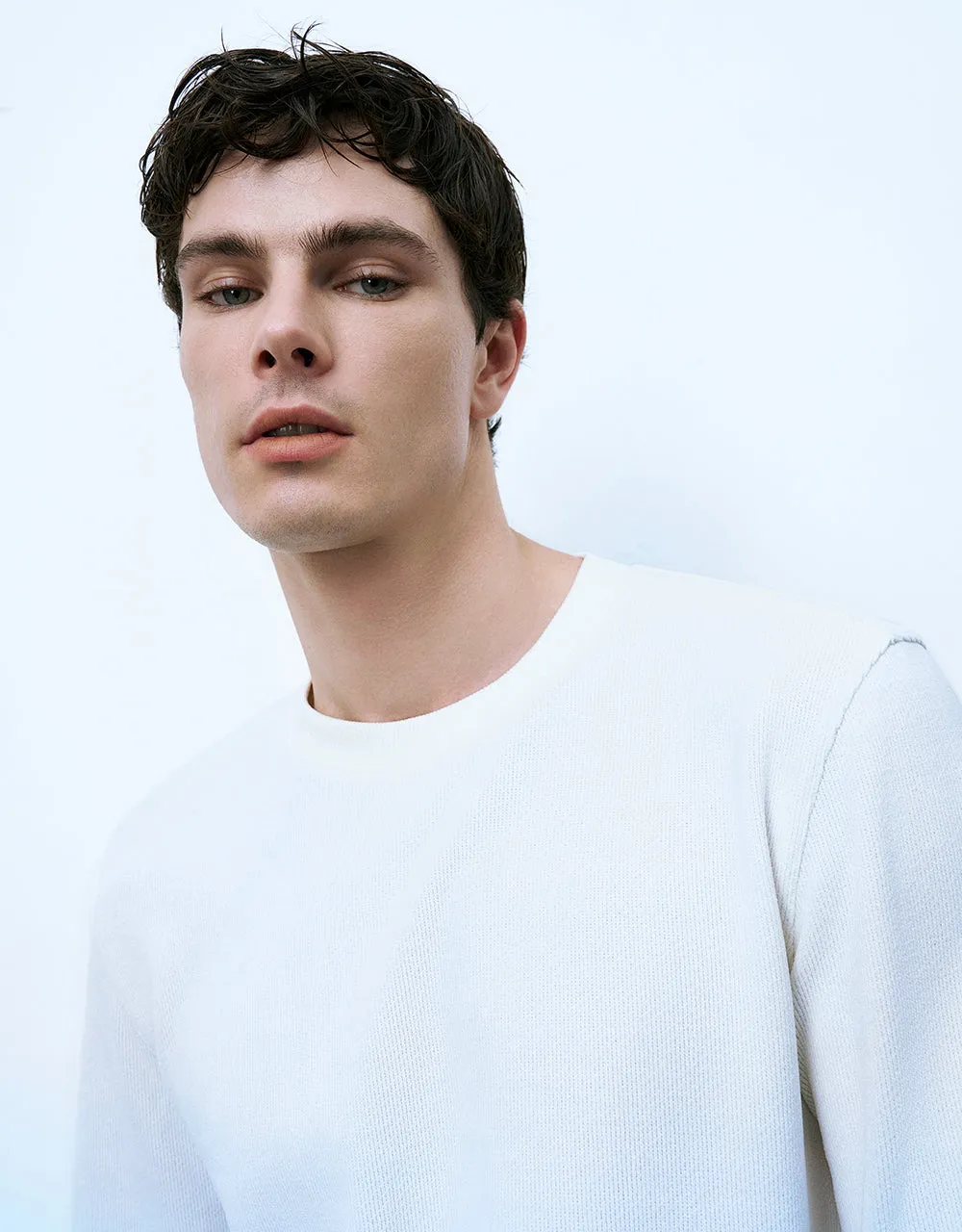 Crew Neck Straight Sweatshirt sold by Urban Revivo product image thumbnail 5