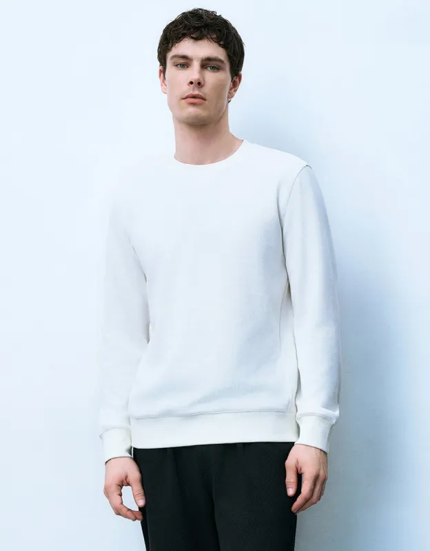 Crew Neck Straight Sweatshirt sold by Urban Revivo