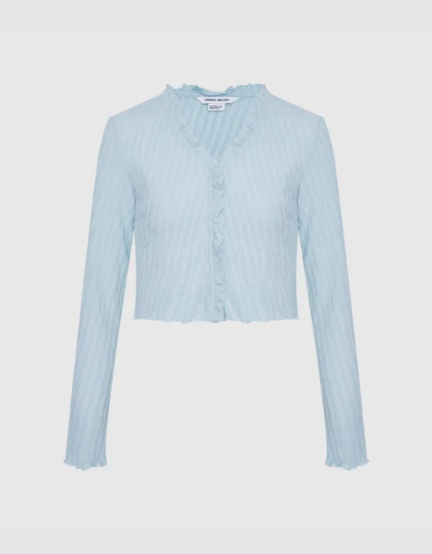 Lettuce Edge Textured T-Shirt sold by Urban Revivo