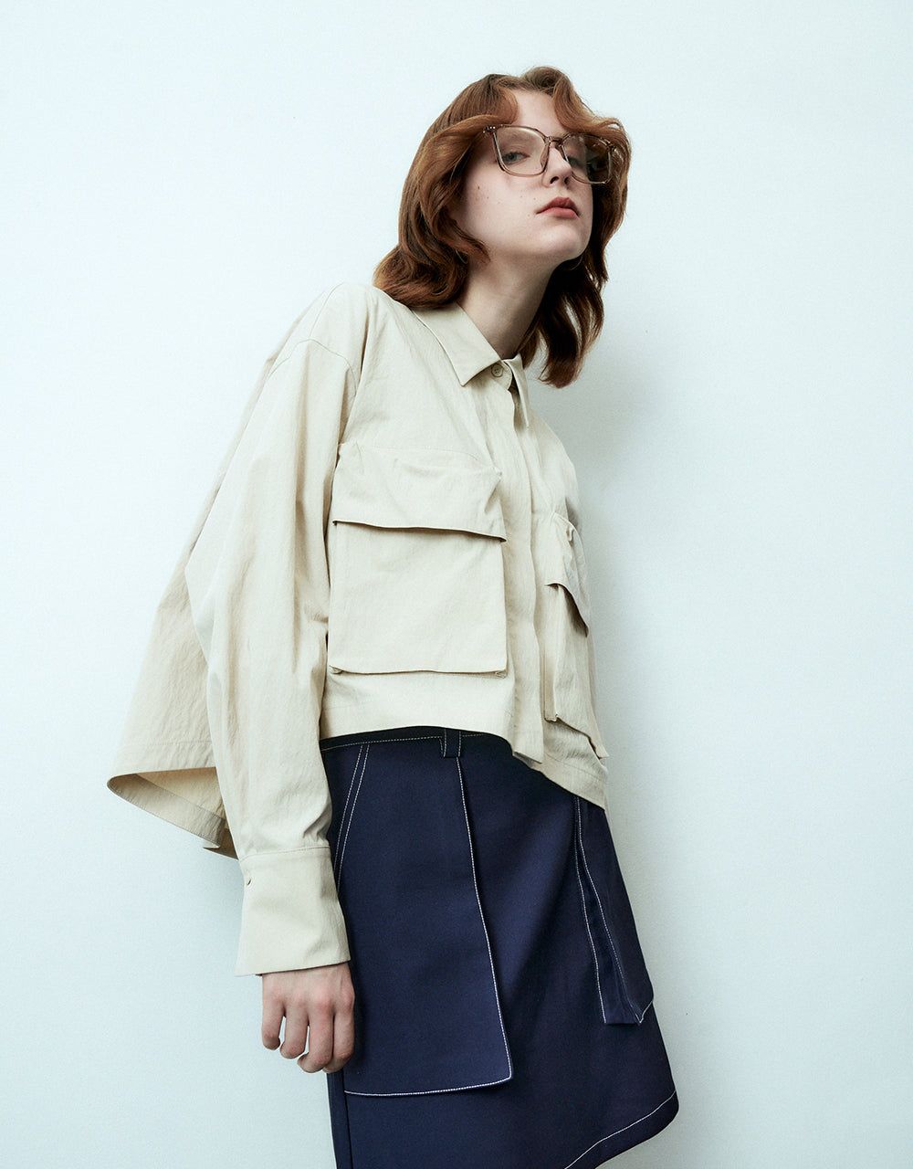 Drop Shoulder Sleeve A-Line Shirt sold by Urban Revivo product image thumbnail 3