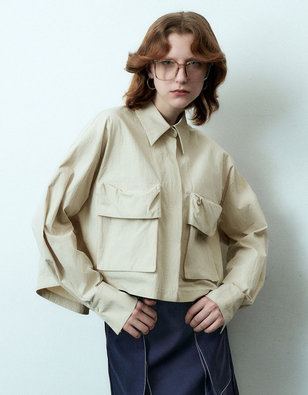 Drop Shoulder Sleeve A-Line Shirt sold by Urban Revivo