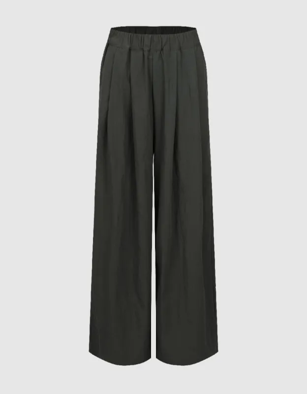 Loose Wide-Leg Pants sold by Urban Revivo